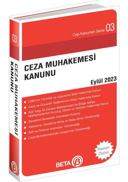 Ceza Muhakemesi Kanunu Cep Serisi Eylül 2023 Celal Ülgen