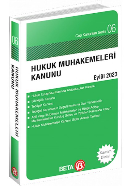 Hukuk Muhakemeleri Kanunu Eylül 2023 (Cep Boy)