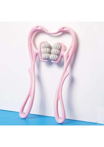 Pembe-6 Tekerlek Plastik Basınç Noktası Terapi Boyun Massageador Massagem Rahatlatmak El Silindir Boyun Masajı Boyun Omuz Tetik Noktası (Yurt Dışından)