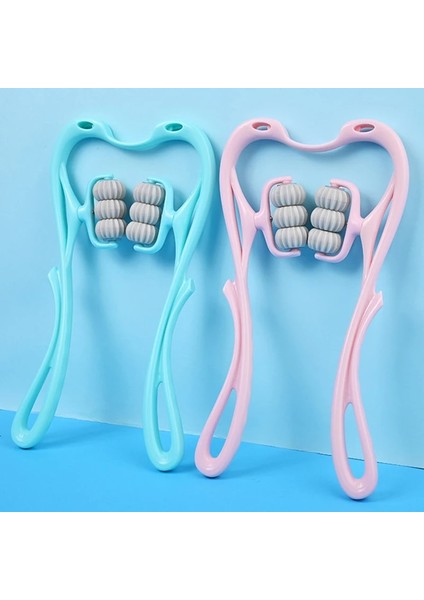 Pembe-Golf Topu Boyun Massageador Massagem Rahatlatmak El Silindir Boyun Masajı Boyun Omuz Tetik Noktası Plastik Basınç Noktası Terapisi (Yurt Dışından)