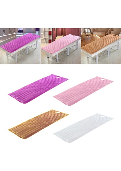 Sarı Masaj Yatağı Güzellik Salonu Yatak Nefes Yüz Kauçuk Yatak Örtüsü Delik Spa Masaj Masası Kalınlaşmak Levha 190X80 cm (Yurt Dışından)