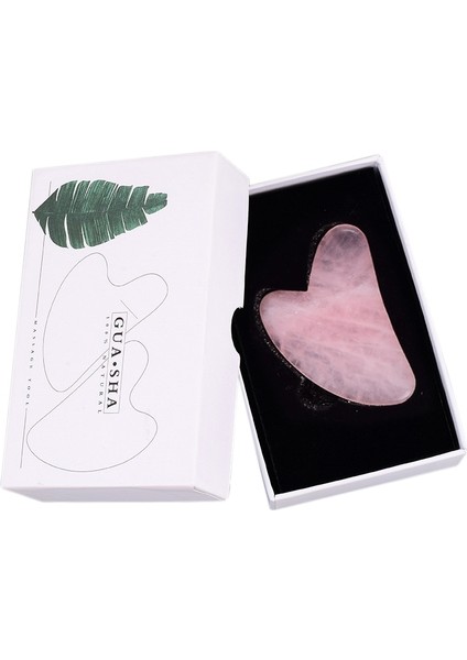 Gua Sha B Kutusu ile Gül Kuvars Guaj Kazıyıcı Gua Sha Masaj Yüz Doğal Guaj Taş Guasha Masaj Aletleri Vücut Yüz Yeşim Masaj Seti (Yurt Dışından) indirimleri