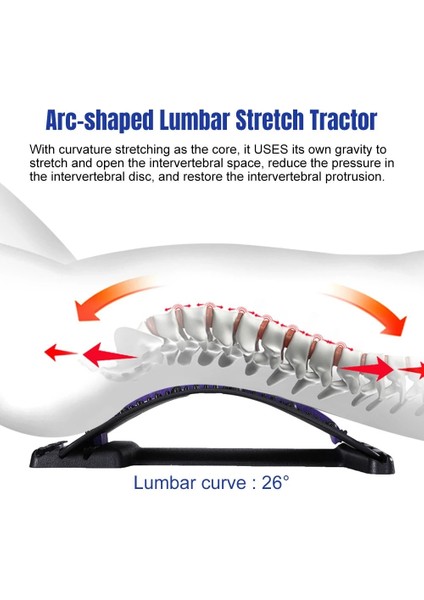 Akupunktur Beyaz Sırt Masajı Germe Cihazı Massageador Sihirli Destek Streç Fitness Gevşeme Omurga Ağrısı Bel Rölyef Sırt Sedye (Yurt Dışından) modelleri