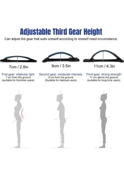 Akupunktur Beyaz Sırt Masajı Germe Cihazı Massageador Sihirli Destek Streç Fitness Gevşeme Omurga Ağrısı Bel Rölyef Sırt Sedye (Yurt Dışından) indirimleri