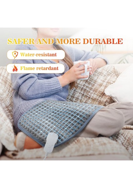 58X29CM Ab Fişi 220-240V Elektrikli Isıtma Yastığı Fizyoterapi Battaniyesi Vücut Ağrısı Giderici 9 Vites 4 Zamanlama Ev Için Kış USB Isıtıcı Omuz Sırt Sıcak Levha (Yurt Dışından)