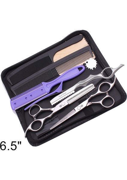 Z1006-K-C-65Y Saç Makas 5 "5.5" 6" 7" 7.5" 8" Japonya Paslanmaz Kuaförlük Makas Seti Kesme Makası Bakım Makas Berber Dükkanı Z1006 (Yurt Dışından)