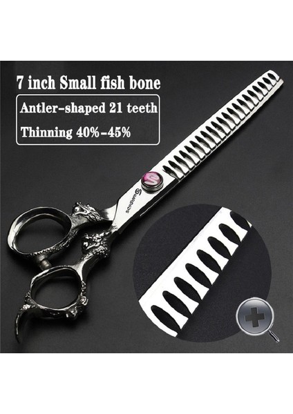 7 Inç Inceltme 7 "8" 9 "profesyonel Berber Dükkanı Makası, Saç Makası, Japon Ince Düz Saç Makası (Yurt Dışından)