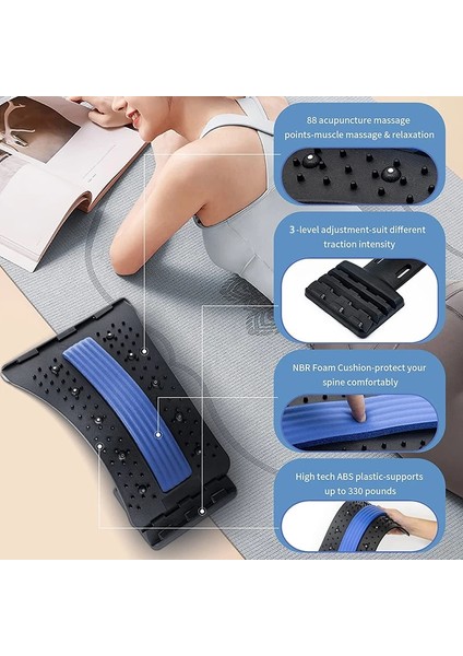 Yeşil Sırt Masajı Sedye Ekipmanları Masaj Aletleri Massageador Sihirli Streç Spor Bel Desteği Gevşeme Omurga Ağrısı Rölyef (Yurt Dışından) modelleri