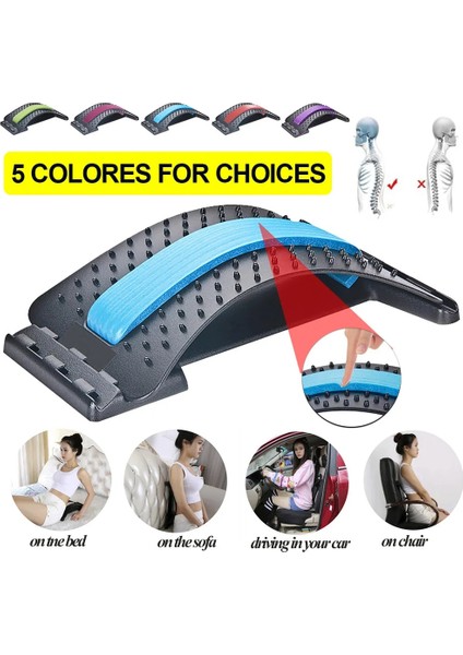Akupunktur Mor Olaf Ayarı Sırt Masajı Sedye Masaj Aletleri Fitness Ekipmanları Bel Desteği Gevşeme Omurga Ağrısı Rölyef (Yurt Dışından) indirimleri