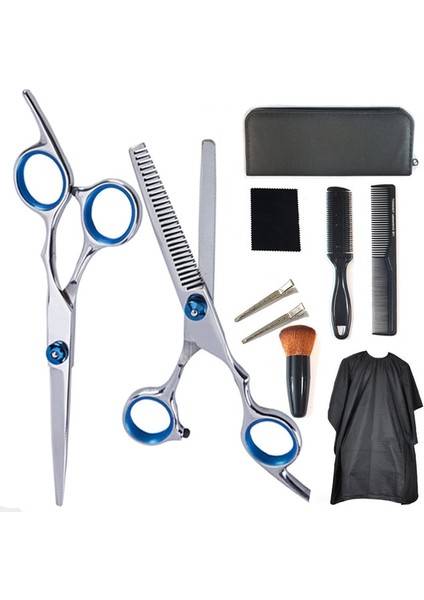 11 Adet 2/8/10/11 Adet Kuaförlük Makas Alet Takımı 6 Inç Profesyonel Kuaförlük Makas Kesme Inceltme Makası Berber Aksesuarları (Yurt Dışından)