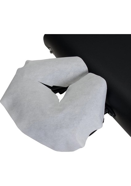 Beyaz 100 Adet Tek Kullanımlık Yüz Beşik Kapakları Spa Masaj Masa Çarşafları Kafalık Pedleri Yastık Delik Kapağı Masaj Masası Masaj Koltuğu (Yurt Dışından) fırsatları