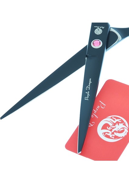 A0119B-05-60 Mor Ejderha 6 Inç Saç Inceltme Makas Kesme Profesyonel Kuaförlük Makas 440C Döner Başparmak Saç Kesimi Makası A0121B (Yurt Dışından) fırsatları