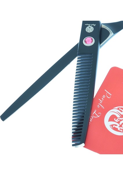 A0119B-05-60 Mor Ejderha 6 Inç Saç Inceltme Makas Kesme Profesyonel Kuaförlük Makas 440C Döner Başparmak Saç Kesimi Makası A0121B (Yurt Dışından) indirimleri