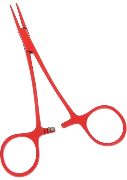D0001A-15 12.5cm El Aleti Hemostatik Forseps Pet Saç Kelepçesi Balıkçılık Kilitleme Pensesi Epilasyon Araçları Düz Kavisli Ucu Pet Forseps D0001A (Yurt Dışından)