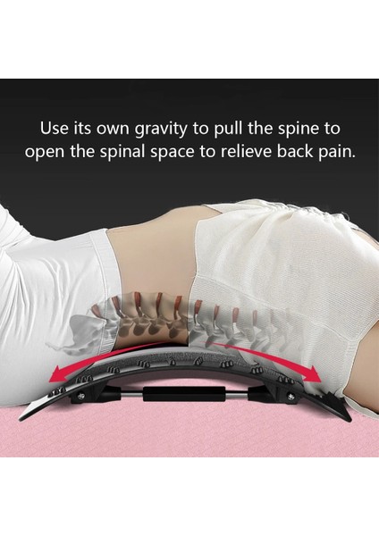 Gri Sırt Masajı Sedye Fitness Masaj Aracı Streç Bel Desteği Relax Omurga Ağrısı Rölyef Akupunktur Noktası Akupunktur Ayarlanabilir Taban (Yurt Dışından)