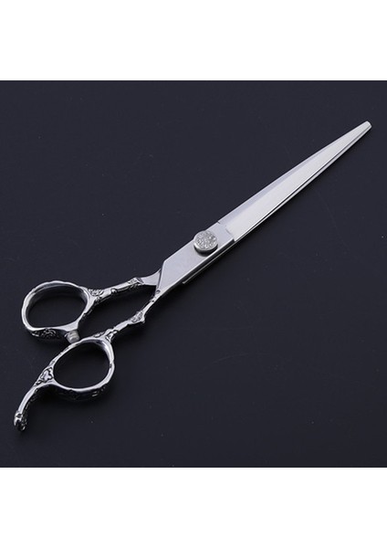 7 Inç Profesyonel Japon 440C Paslanmaz Çelik 7 Inç Erik Kolu Makas Berber Kesme Makyaj Makası Kuaförlük Makas (Yurt Dışından)