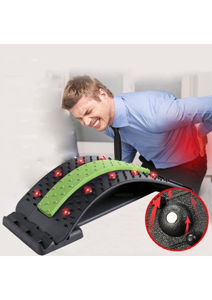 Manyetik Yeşil Manyetik Sırt Masajı Kas Sedye Duruş Düzeltici Streç Relax Sedye Bel Desteği Omurga Ağrısı Rölyef Kayropraktik (Yurt Dışından) fırsatları