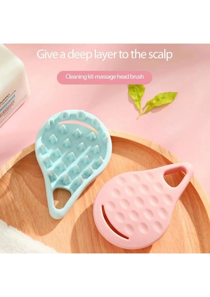 Pembe 1 Adet 1/2 Adet Silikon Kafa Kafa Derisi Masaj Fırçası Saç Yıkama Tarağı Şampuan Banyo Spa Relax Duş Fırçası Yorgunluğu Gidermek Kafa Masajı Aracı (Yurt Dışından) modelleri