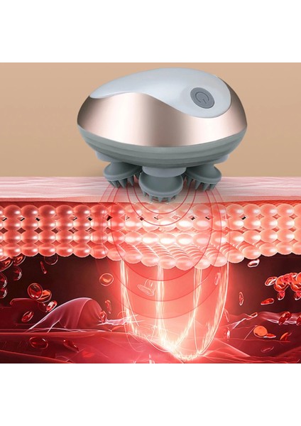 Altın Elektrikli Kafa Masajı Manyetik Emme Sağlık Kafa Derisi Vücut Omuz Sırt Boyun Masajı Stres Rahatlatmak Masaj (Yurt Dışından) fırsatları