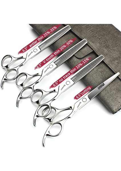 6.5 Inç Kesim Kuaförlük Makas 5.5/6/6.5/7/7.5 Inç Berber Saç Kesimi Makas Kesme Aksesuarları Seti Saç Malzemeleri Japonya Makas Kuaför (Yurt Dışından)