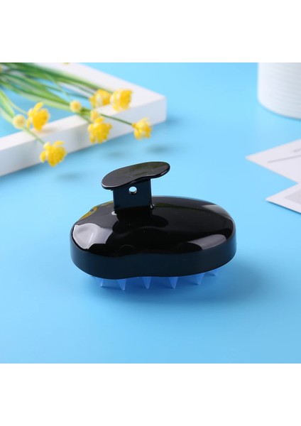 Mor 1 Adet Silikon Saç Yıkama Tarağı Tutamak Kafa Derisi Kafa Saç Masajı Temiz Fırça Banyo Duş Saç Temizleme Fırçası Tarak (Yurt Dışından)