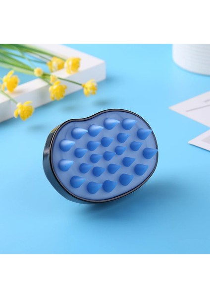 Mor 1 Adet Silikon Saç Yıkama Tarağı Tutamak Kafa Derisi Kafa Saç Masajı Temiz Fırça Banyo Duş Saç Temizleme Fırçası Tarak (Yurt Dışından)