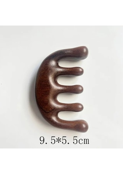 1 Kafa Meridyen Masaj Tarak Yeşil Sandal Ağacı Beş Geniş Diş Tarak Akupunktur Tedavisi Kan Dolaşımı Anti-Statik Pürüzsüz Saç (Yurt Dışından)