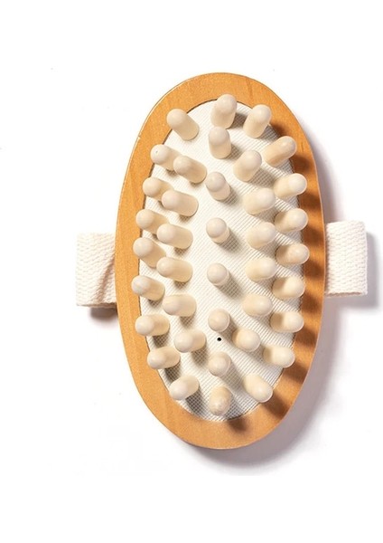 Beyaz Vücut Anti Selülit Fırça Yatıştırıcı Ahşap Esansiyel Yağı Spa Hava Yastığı Masaj Saç Tarak Saç Derisi Masaj Fırçası Ölü Cilt Sökücü (Yurt Dışından)