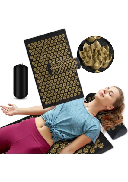 3 Adet-Yeşil Pranamat Eco Lotus Spike Mat Akupunktur Masaj Minderi Kuznetsov'un Boyun Ayak Geri Yoga Akupunktur Masaj Mat Için Aplikatör (Yurt Dışından)
