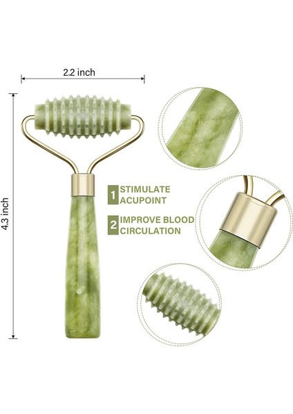 Doğal Siyah 2/3 Adet Doğal Taş Gua Sha Yüz Masajı Seti Guaj Kazıyıcı Arka Boyun Scratcher Masajı Yüz Masaj Aletleri Yeşim Rulo (Yurt Dışından)
