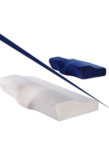 PC040-KAHVERENGI Bellek Köpük Yatak Yastık Boyun Koruması Yavaş Ribaund Bellek Köpük Kelebek Şekilli Yastık Sağlık Servikal Boyun Boyutu 50*30 cm (Yurt Dışından) modelleri