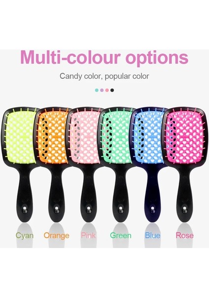 Şeffaf Pembe Kafa Derisi Masajı Geniş Diş Hava Yastığı Tarak Anti Arapsaçı Anti-Statik Saç Fırçası Ev Kuaförlük Araçları Salon Dıy Aksesuarları (Yurt Dışından) modelleri