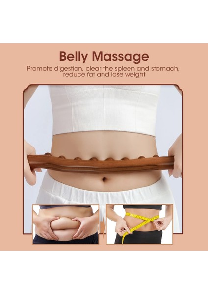 Kömürleşmiş-8 Boncuk Gua Sha Masaj Sopa Kömürleşmiş Ahşap Geri Kazıma Meridyen Guasha Terapi Noktası Tedavisi Lenfatik Drenaj Anti Selülit (Yurt Dışından)