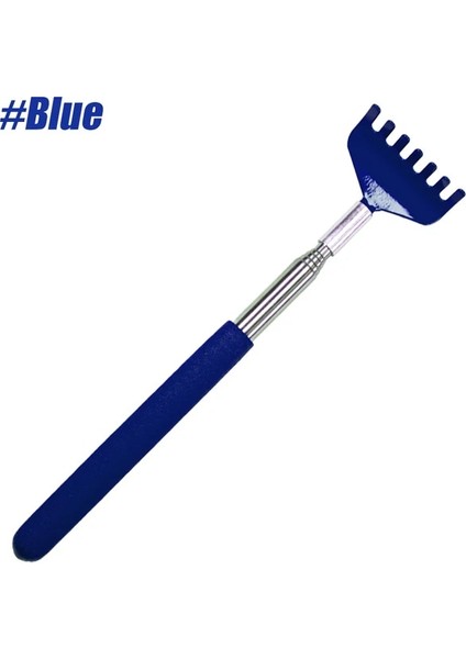Mavi 1 Adet Metal Geri Scratcher Teleskopik Tpr Kauçuk Saplı Çelik Geniş Pençe, Yüz Kafa Derisi Popo Scratcher Sırt Masajı Aracı (Yurt Dışından) fiyatları