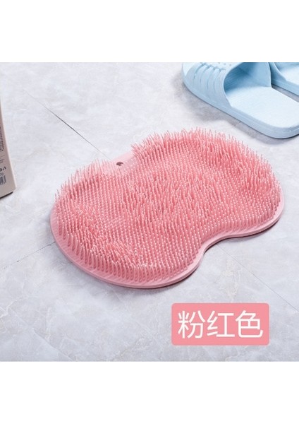 Pembe Ayak Fırçası Silika Jel Ayak Ovmak Banyo Masaj Banyosu Ölü Cilt Yıkama Ayak Banyosu Kaymaz Banyo Paspası (Yurt Dışından)