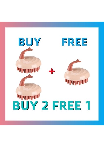 A04 Satın 2 Ücretsız 1 Silikon Şampuan Fırçası Saç Derisi Masaj Fırçası Saç Yıkama Tarak Duş Fırçası Banyo Spa Masaj Fırçası Saç Fırçası Saç Bakımı (Yurt Dışından)