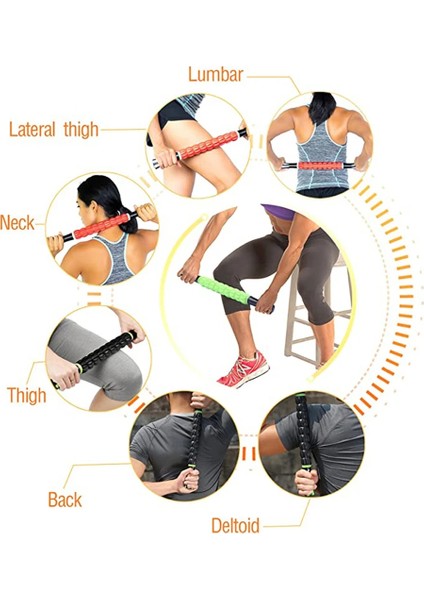 Kırmızı Yoga Kas Masaj Rulo Spor Yaralanması Spor Salonu Vücut Bacak Tetik Noktası Kas Gevşeme Masaj Aracı Sağlık Tedavisi Bakım (Yurt Dışından) modelleri