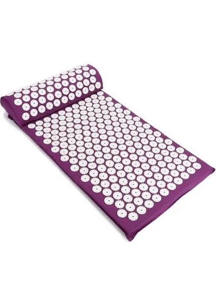 Mor Yoga Başak Mat Anti-Stres Akupunktur Pedi Iğne Masaj Akupunktur Mat Baş Boyun Geri Ayak Masajı Yastık (Yurt Dışından)