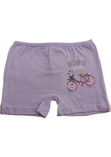 Baskılı Kız Çocuk Boxer