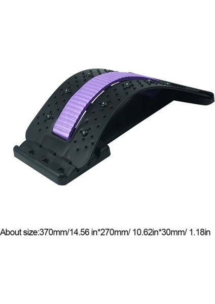 Mor Siyah Boyun Omuz Masajı Rahatlatıcı Bel Omurga Çekiş Masajı Profesyonel Kas Gevşetme Ayarlanabilir Vücut Ağrısı Giderici (Yurt Dışından)