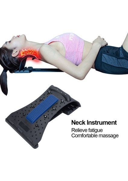 Mor Siyah Boyun Omuz Masajı Rahatlatıcı Bel Omurga Çekiş Masajı Profesyonel Kas Gevşetme Ayarlanabilir Vücut Ağrısı Giderici (Yurt Dışından) fırsatları
