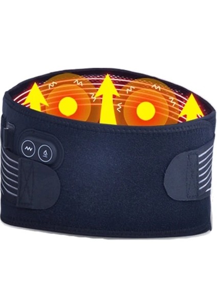 Isıtma Bel Desteği Abd Plug (110V) Isıtma Bel Desteği Kemer Çift Çekme Sıcak Sıkıştır Bel Titreşim Masajı Ayraç Omurga Dekompresyon Bel Ağrısını Giderir (Yurt Dışından)