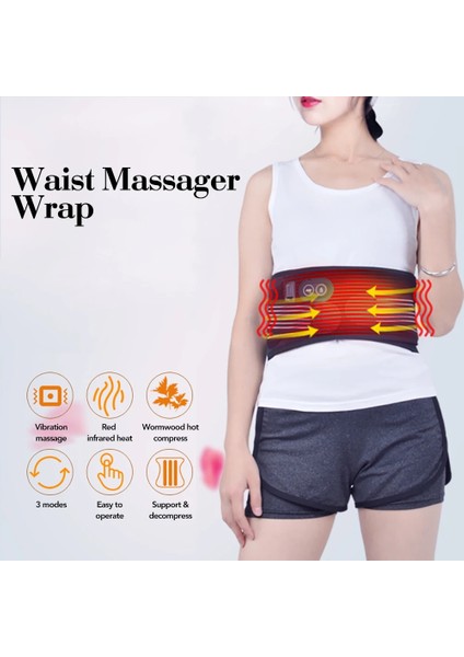 Isıtma Bel Desteği Abd Plug (110V) Isıtma Bel Desteği Kemer Çift Çekme Sıcak Sıkıştır Bel Titreşim Masajı Ayraç Omurga Dekompresyon Bel Ağrısını Giderir (Yurt Dışından) modelleri