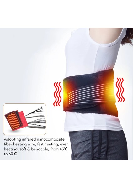 Isıtma Bel Desteği Abd Plug (110V) Isıtma Bel Desteği Kemer Çift Çekme Sıcak Sıkıştır Bel Titreşim Masajı Ayraç Omurga Dekompresyon Bel Ağrısını Giderir (Yurt Dışından) fırsatları
