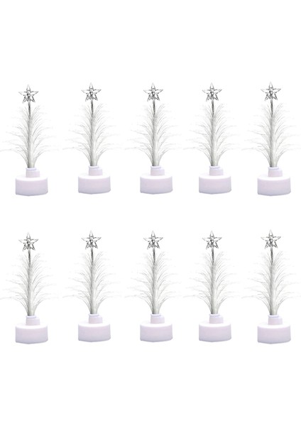 10PCS LED Işıklı Noel Fiberoptik Ağacı Renk Değiştiren Oyuncaklar (Yurt Dışından) fırsatları