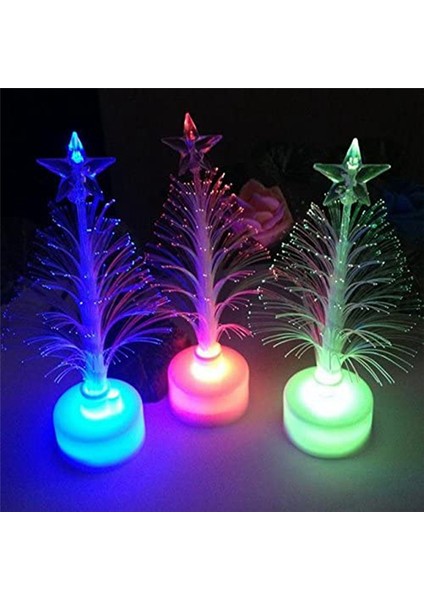 10PCS LED Işıklı Noel Fiberoptik Ağacı Renk Değiştiren Oyuncaklar (Yurt Dışından) indirimleri