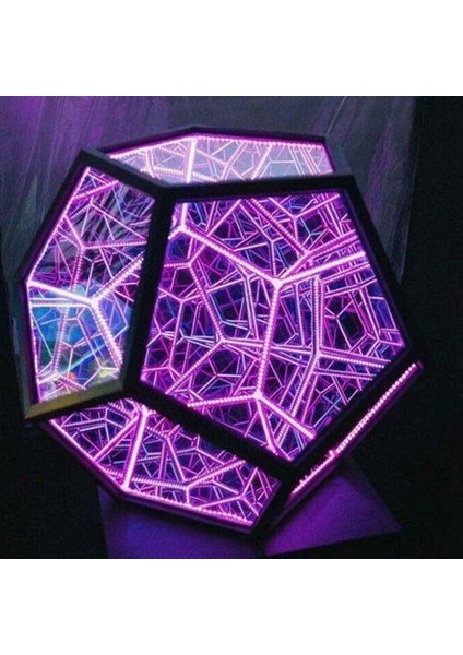 Infinity Dodecaedron Renkli Sanat Işığı, Uzay LED Sanat Lambası, USB Şarjı (Yurt Dışından) fırsatları