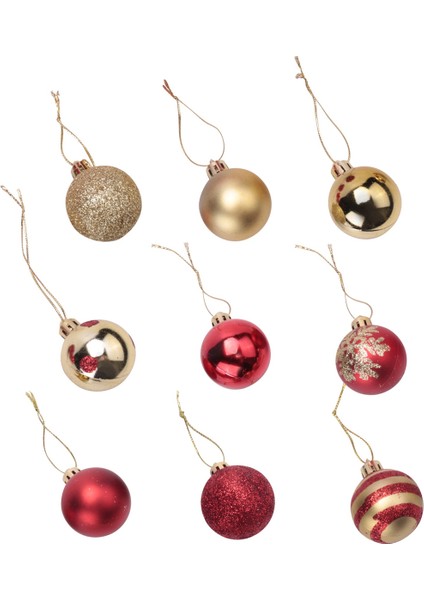 50 Adet Noel Ağacı Süslemeleri Ev Yeni Yıl Hediyesi Için Asılı Top (Yurt Dışından) indirimleri