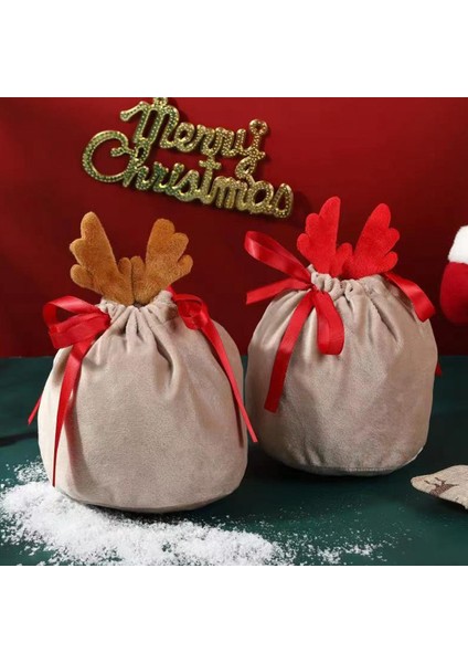 20 Adet Noel Şeker Çantaları Boynuz Çantaları B (Yurt Dışından) modelleri