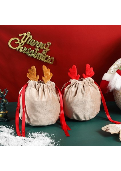 20 Adet Noel Şeker Çantaları Boynuz Çantaları B (Yurt Dışından) fırsatları